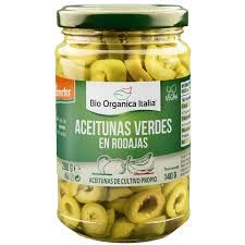 ACEITUNAS VERDES RODAJAS 140G BIO ORGANICA ITALIA