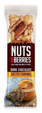 BARRITA CHOCO CARAM.SAL 40G NUTS&BERRY