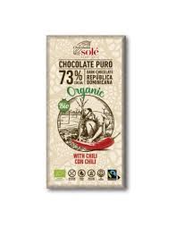 CHOCOLATE SOLE NEGRO 73% CON CHILI 