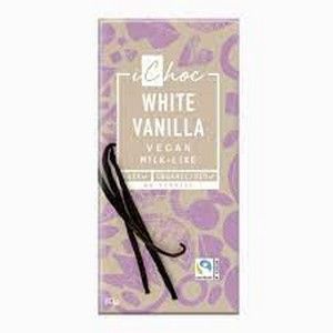 CHOCOLATE VEGANO BLANCO CON VAINILLA BOURBON  80GR