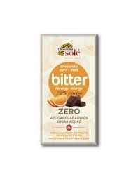 CHOCOLATE NEGRO NARANJA CON ESTEVIA 72% SOLE