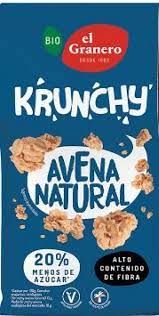 KRUNCHY AVENA NATURAL BIO, 375G