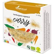 HAMBURGUESA VEGETAL CURRY